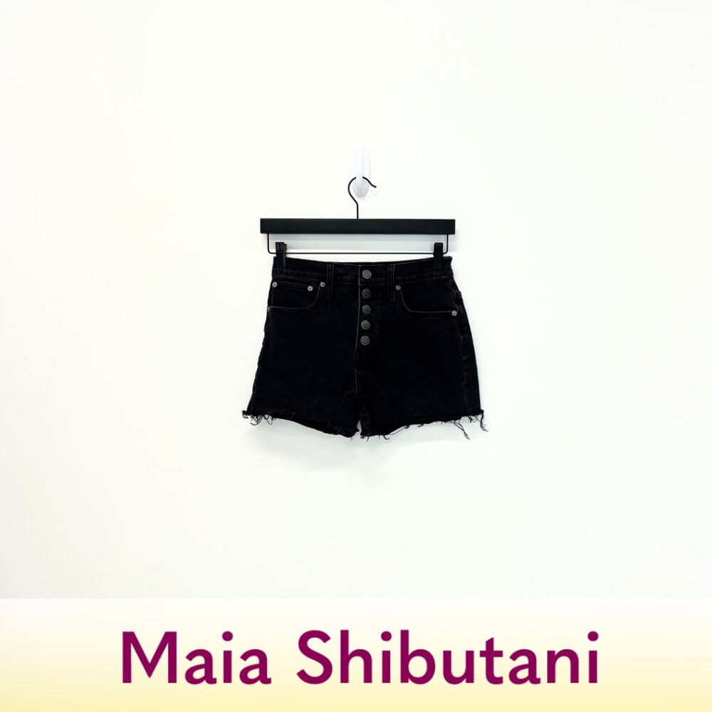 Madewell Black Denim Shorts